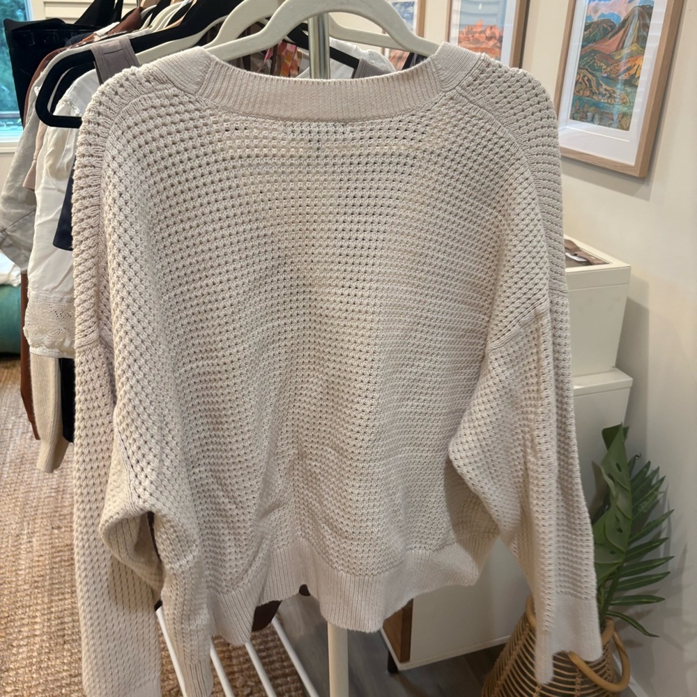 Banana Republic WAFFLE-STITCH CARDIGAN - Picture 6 of 7
